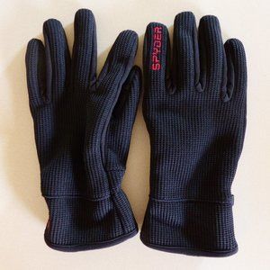 NEW SPYDER BRAND INSULATED MENS WINTER BLACK GLOVES LARGE